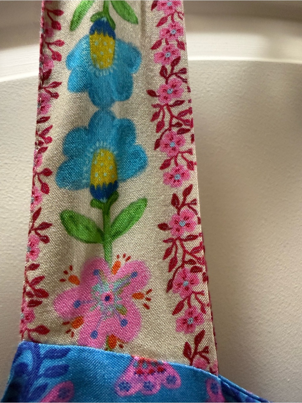 NATURAL LIFE Tricia mini Blue Floral Maxi Dress with Embroidered Straps - Picture 5 of 10